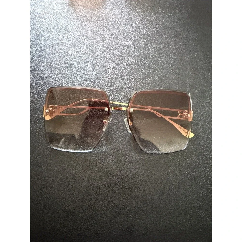 Vintage John Varvatos Sunglasses Rimless Frameless Rectangle Shades unisex